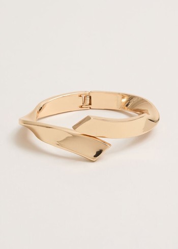 Phase Eight Gold Twisted Bangle Jewellery Gold USA | 3687290-DM